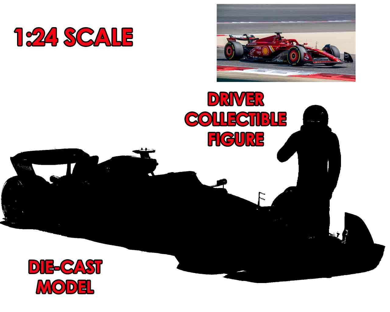 FORMULA 1 - F1 Ferrari Sf-24 with Leclerc - Model Kit 1/24