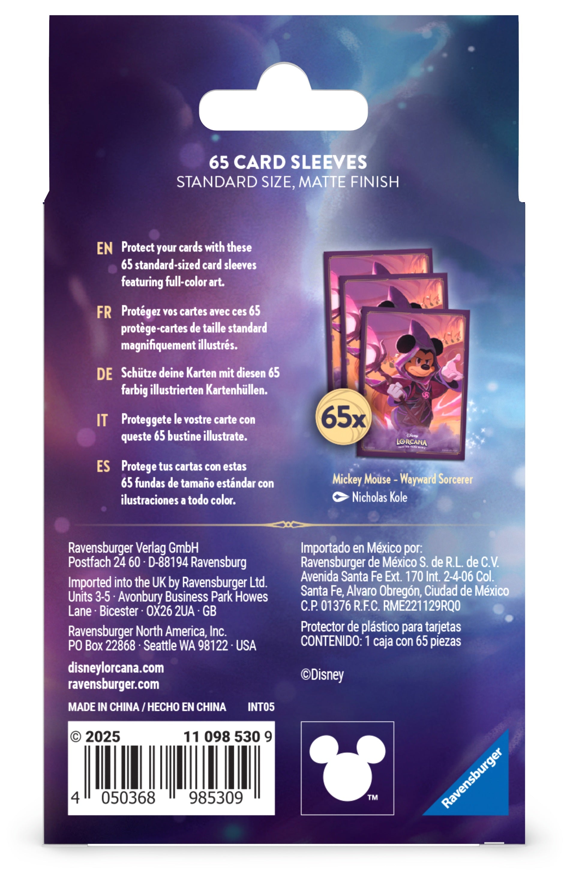 DISNEY - Lorcana - Card Sleeve - Mickey Mouse - Chapter 8