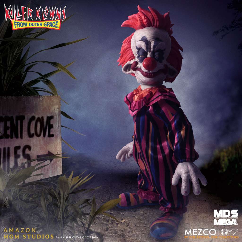 KILLER KLOWNS FROM OUTER SPACE -Rudy -MDS Mega Scale Talking Doll 37cm