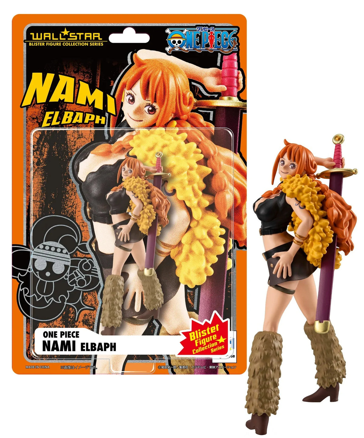 ONE PIECE - Nami "Elbaph Arc" - Statue Wallstar 11cm