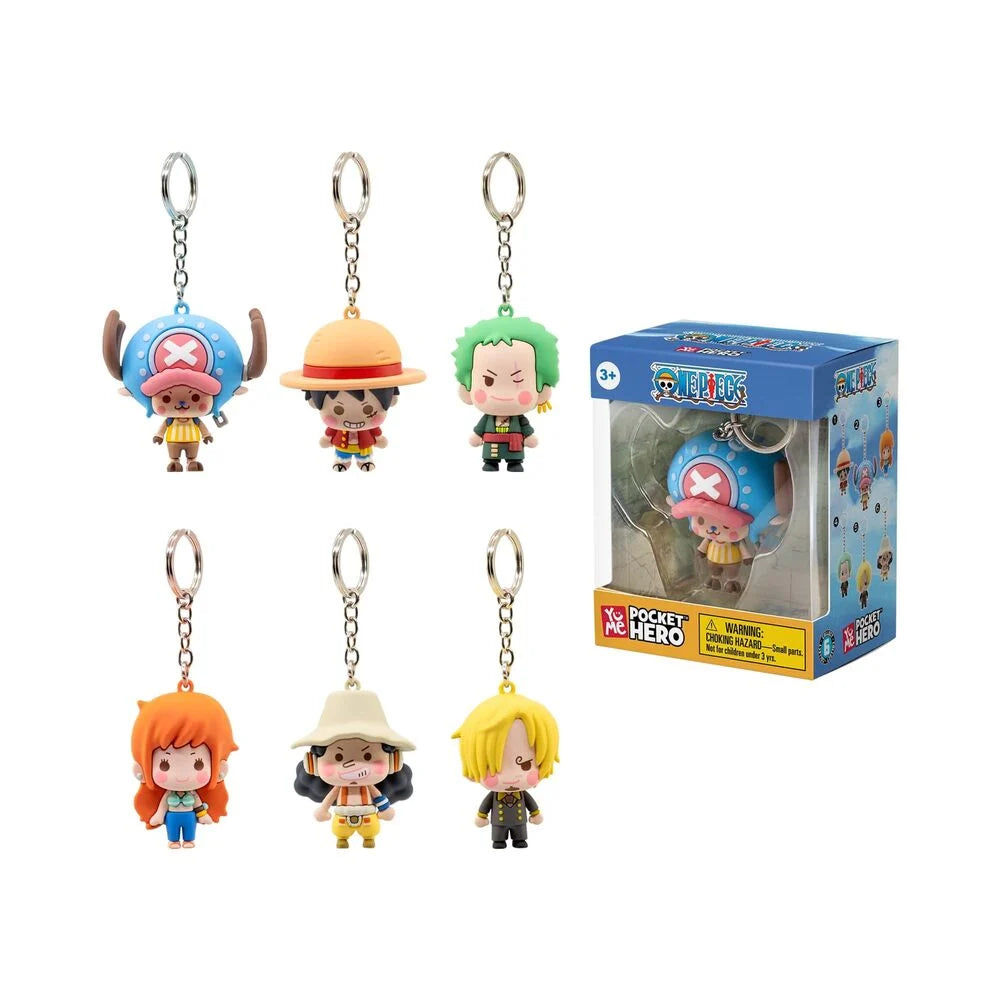 ONE PIECE - Pocket Hero - Assortiment 12 Keychain WINDOW BOX 5.5cm