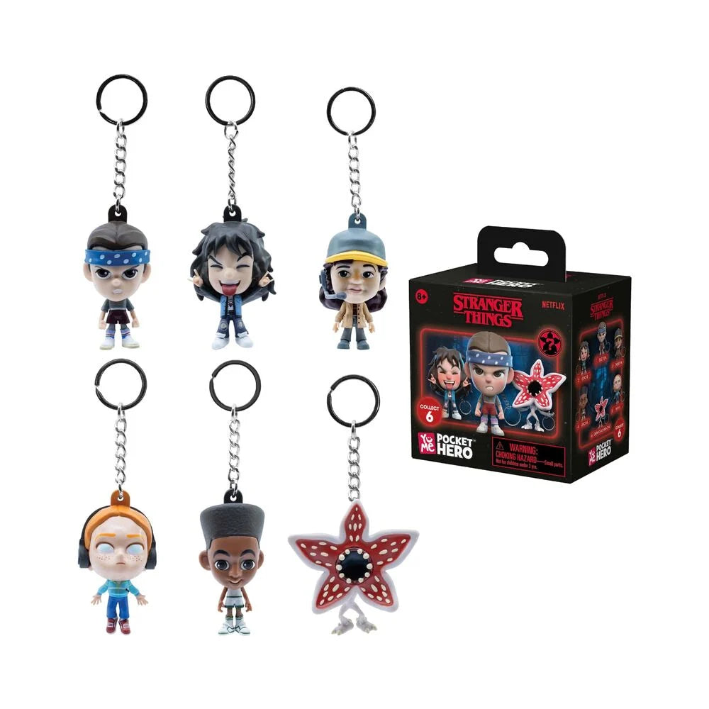 STRANGER THINGS - Pocket Hero - Assort 12 Keychain BLIND BOX 5.5cm