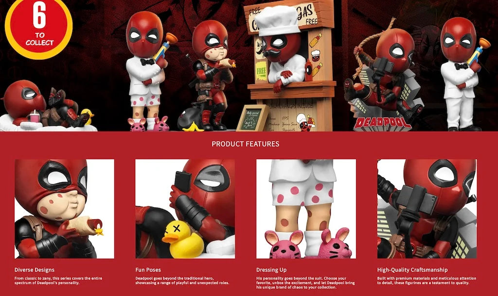 DEADPOOL - Action Heroes - Assortiment 12 Figures 8-10cm