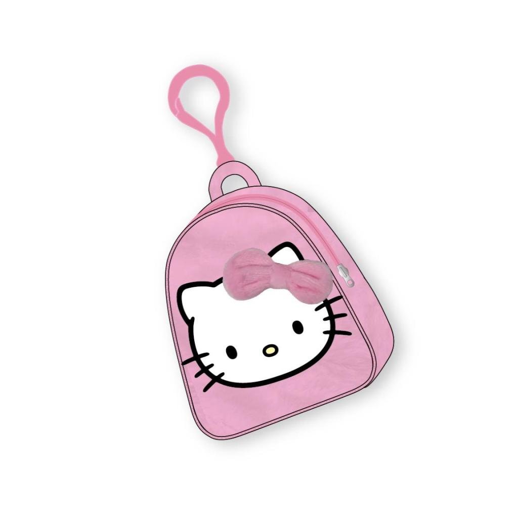 HELLO KITTY - Head - Mini Backpack Keyring Plush