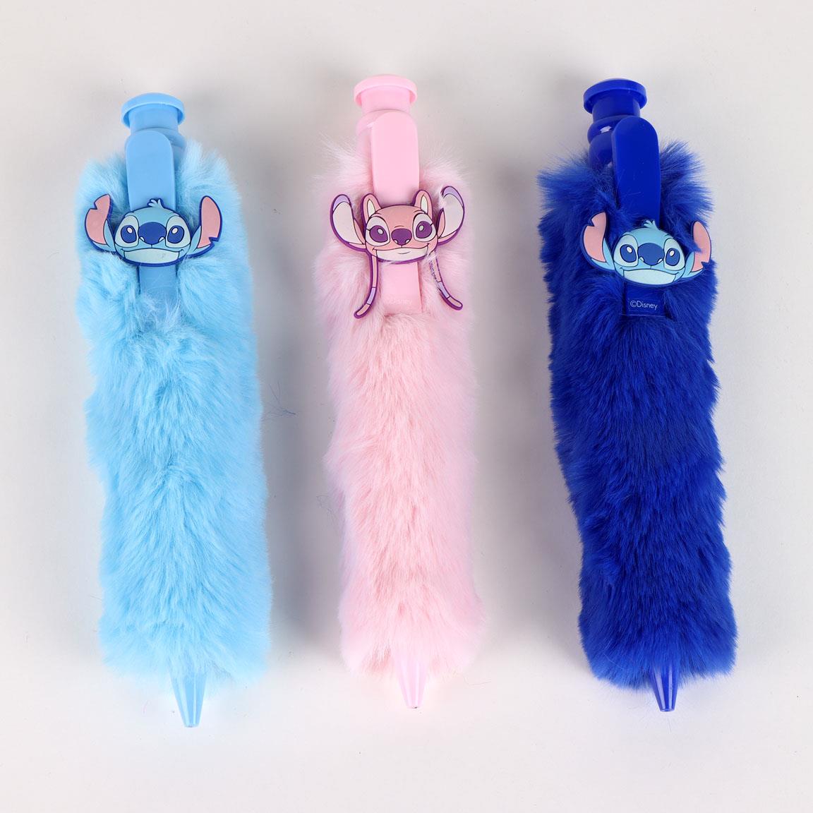 STITCH & ANGEL - Display of 12 Giant Fluffy Pen