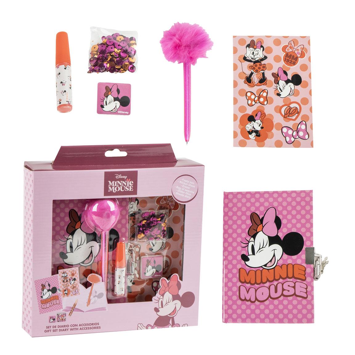 MINNIE - Stationery Set - Diary + accessories 6pc.