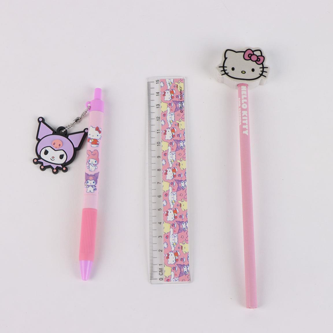 HELLO KITTY & Friends - Stationery Set - Pencil Pot + 3pc.