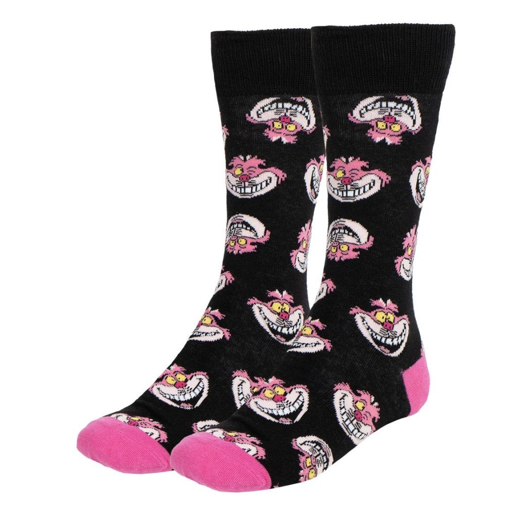 ALICE - Cheshire Cat - 3 Pairs socks Pack (UK Size 3,5-9)