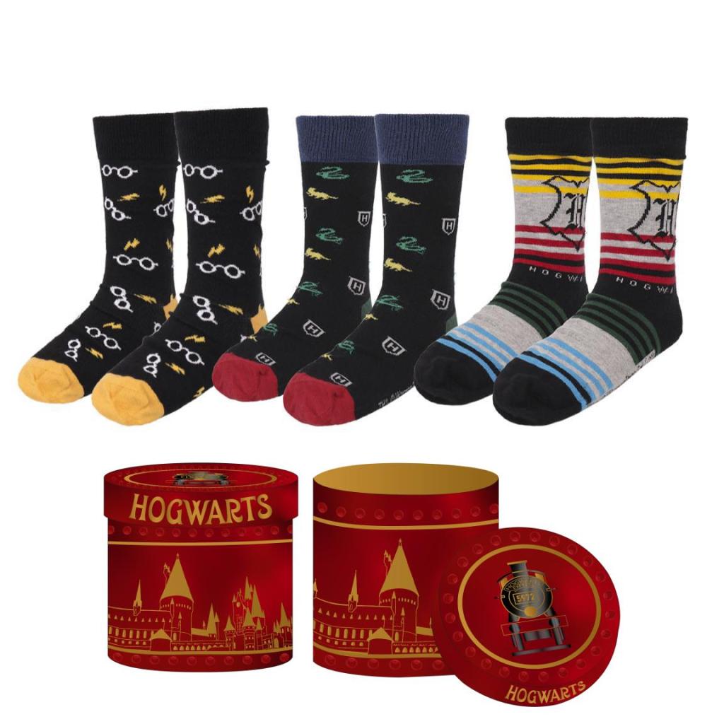 HARRY POTTER - 3 Pairs socks Pack (UK Size 3,5-9)