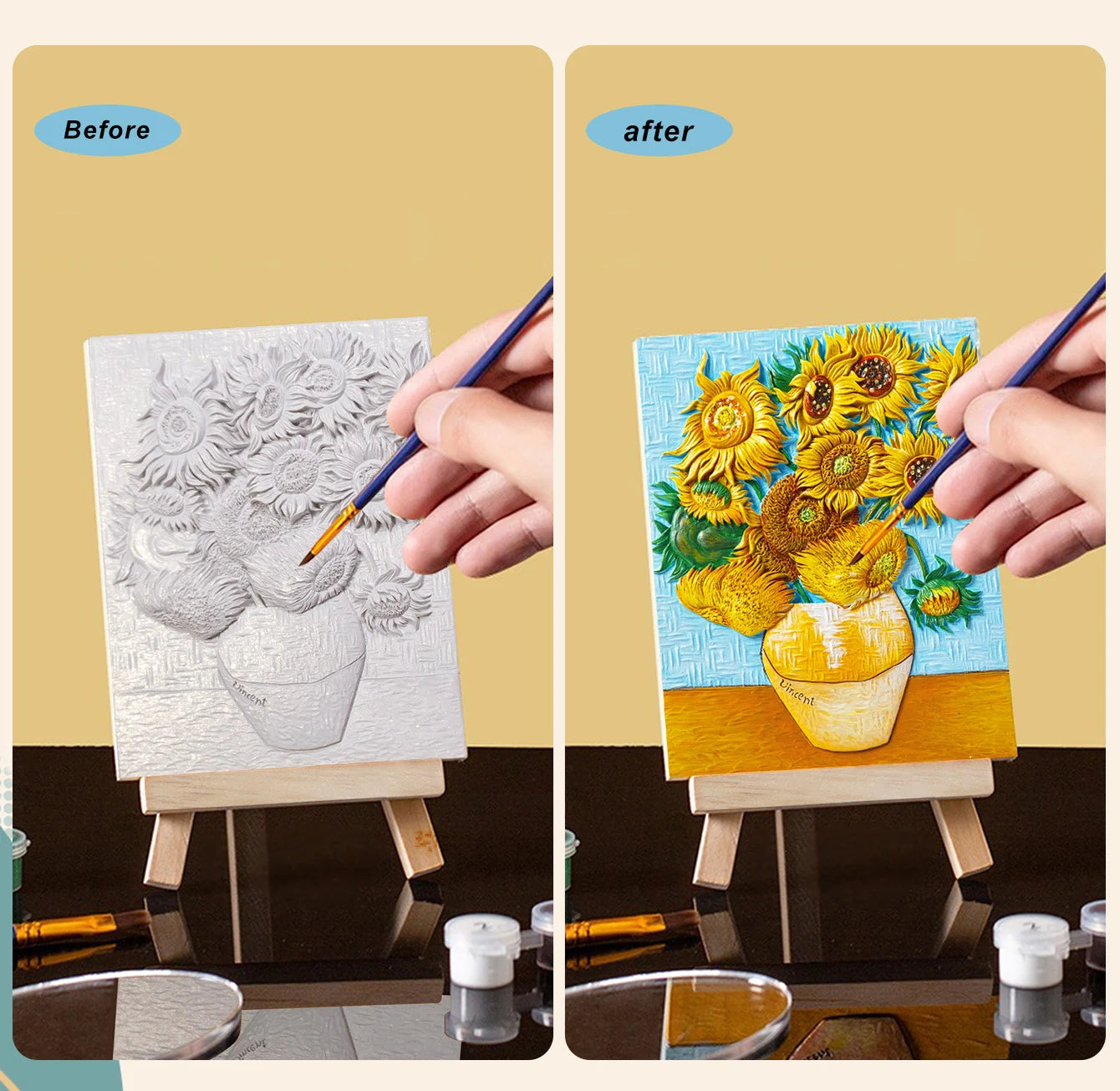 Resin DIY 3D Painting - Sunflower - 13.5x10cm