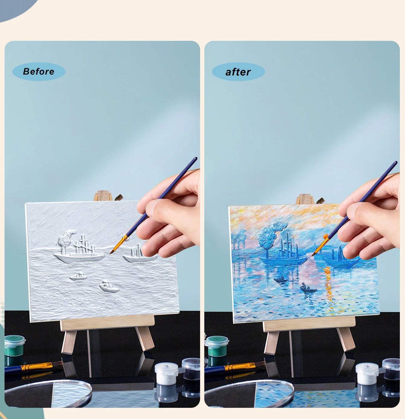 Resin DIY 3D Painting - Sunrise - 13.5x10cm