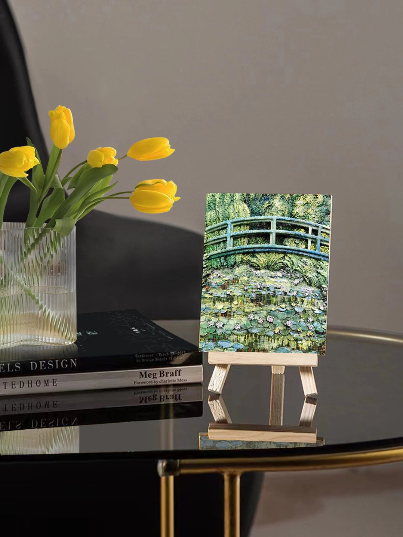 Resin DIY 3D Painting -Water Lily Pond -  13.5x10cm
