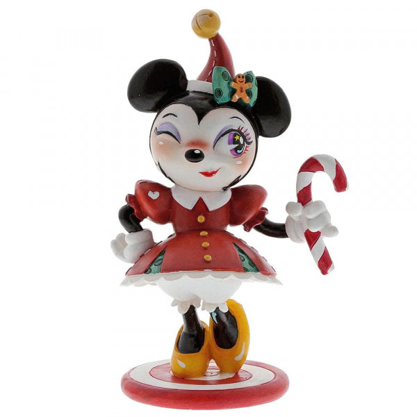 DISNEY - Miss Mindy World - Resin Statue - Christmas Minnie - 16cm