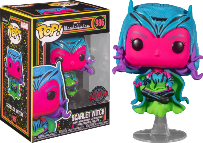 MARVEL - POP N° 986 - Wandavision - Scarlet Witch (Blacklight) SP.EDIT