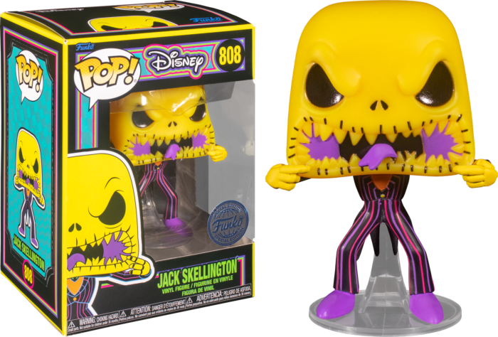 NIGHTMARE BEFORE CHRISTMAS - POP N° 808 - Scary Face Jack BLKLT
