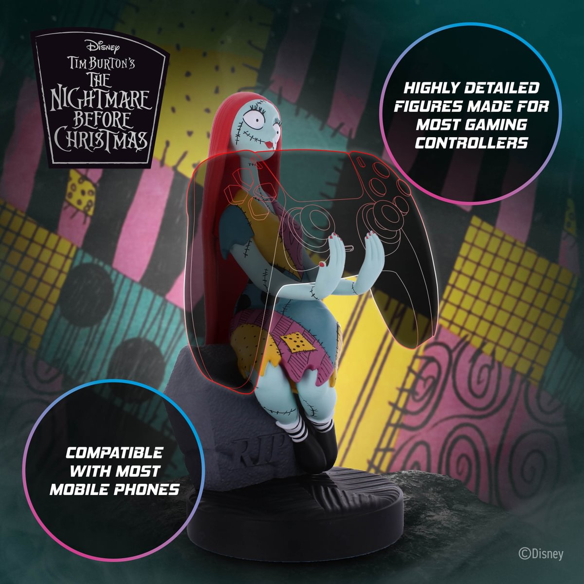 NIGHTMARE BEFORE XMAS - Sally - Controller & Phone Support - 20cm