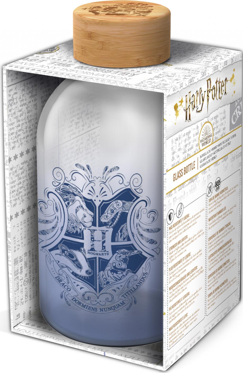 HARRY POTTER - Hogwarts - Glass bottle - Small Size 620ml