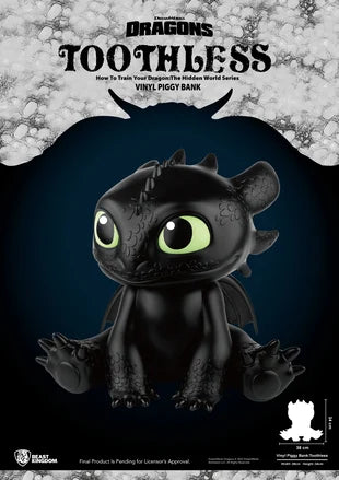 HOW TO TRAIN YOUR DRAGON - Toothless - Piggy Bank 34cm