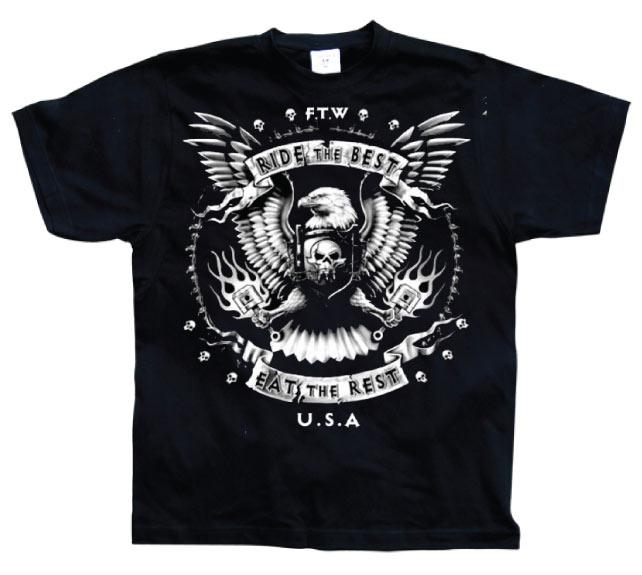 LIFESTYLE - T-Shirt Ride the Best / Eat the Rest (XXL)