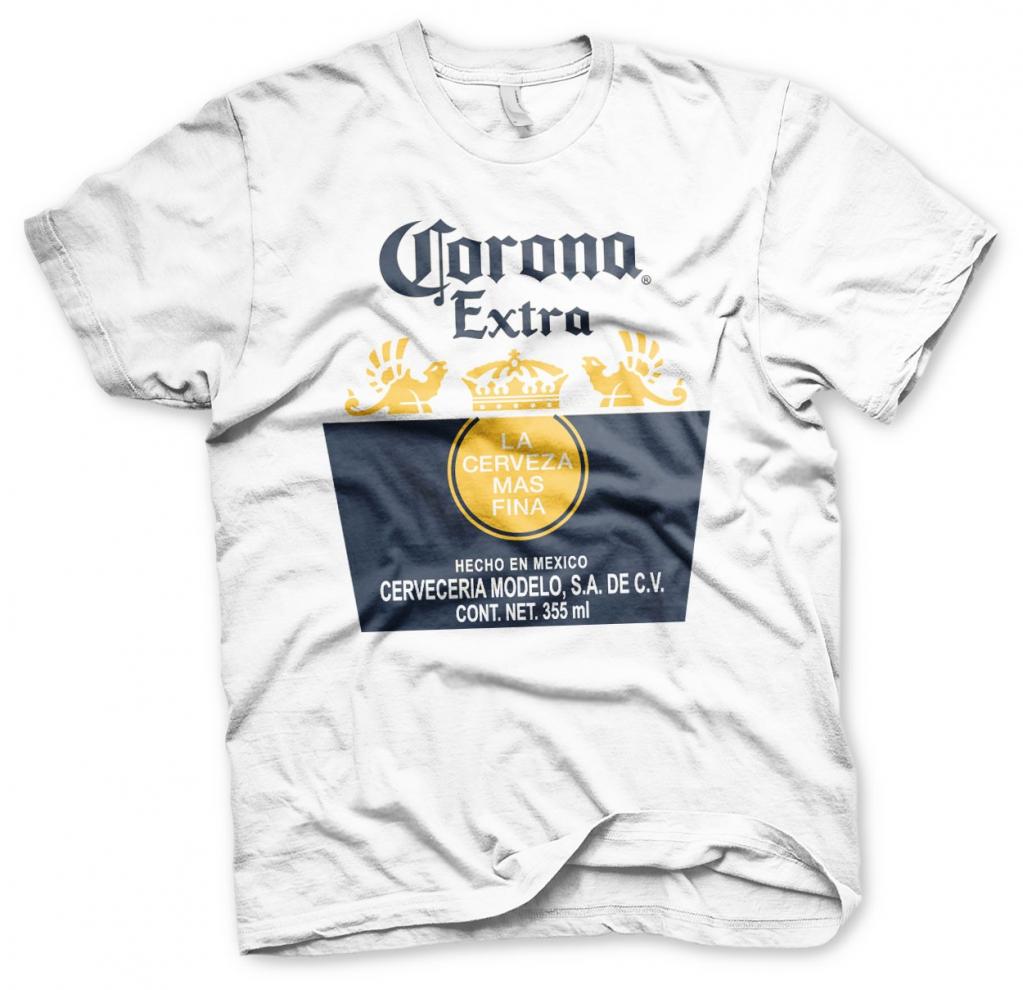 BEER - Corona Extra Label - T-Shirt - (L)