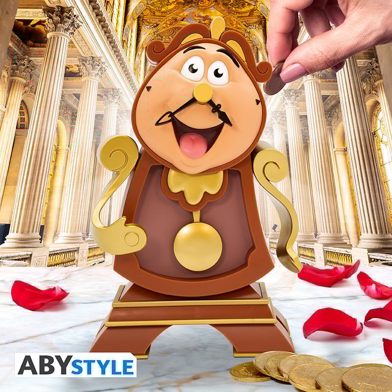BEAUTY AND THE BEAST - Cogsworth - Money Bank 25cm