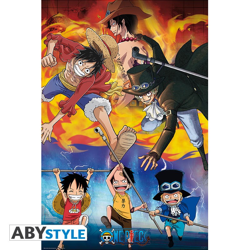ONE PIECE - Ace, Sabo & Luffy - Poster '91x61'
