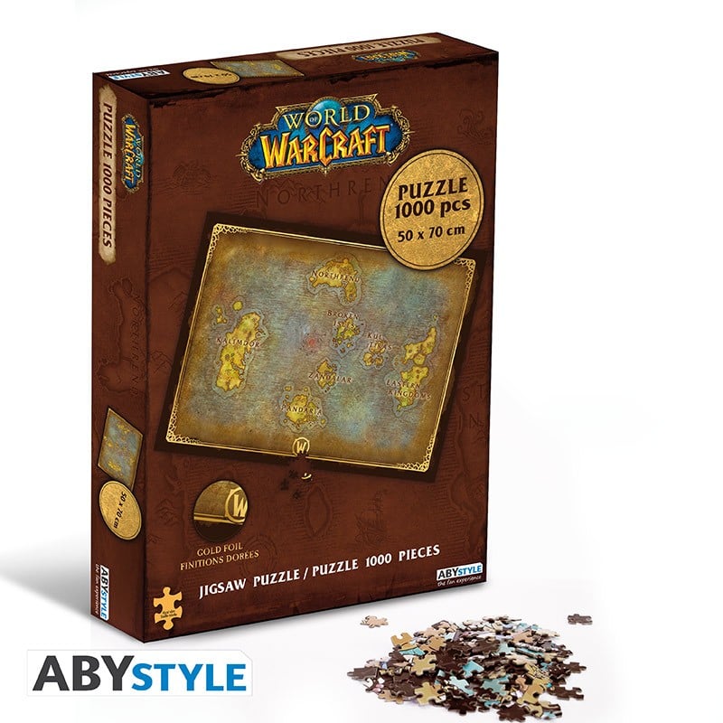 WORLD OF WARCRAFT - Jigsaw Puzzle 1000 pieces - Azeroth Map