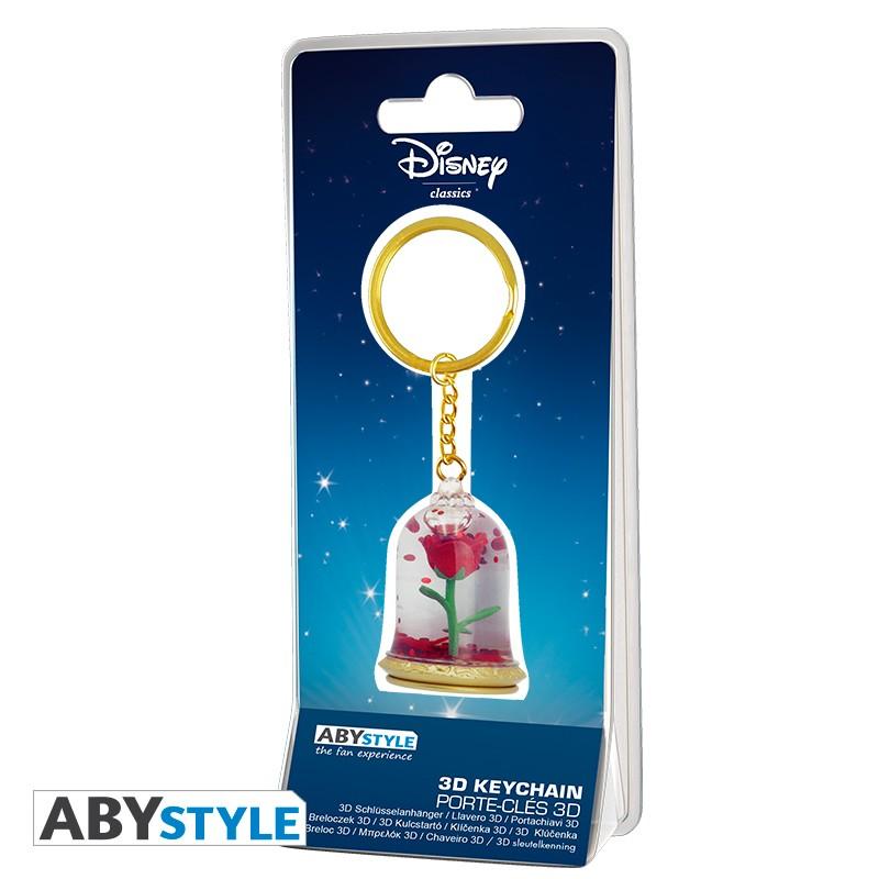 DISNEY - Keychain 3D Premium - Beauty and the Beast - Rose