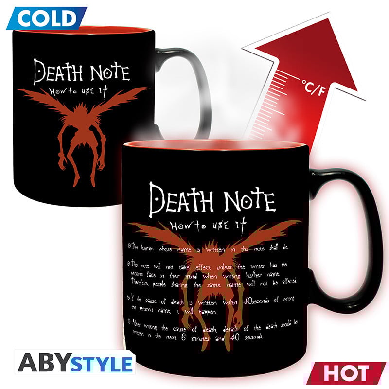 DEATH NOTE - L & Light - Mug Heat Change 460ml