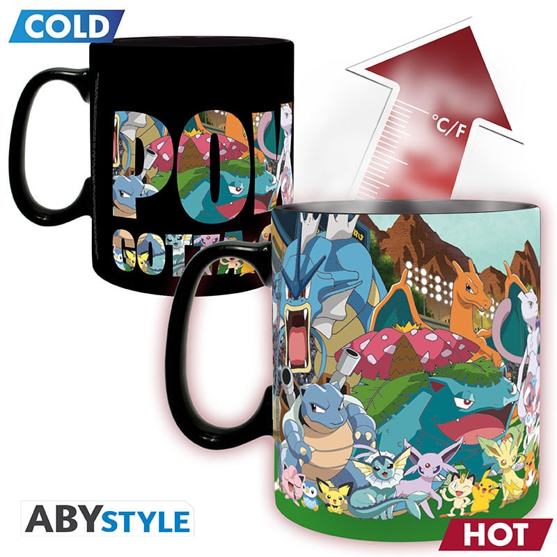 POKEMON - Catch them all - Mug Heat Change 460ml