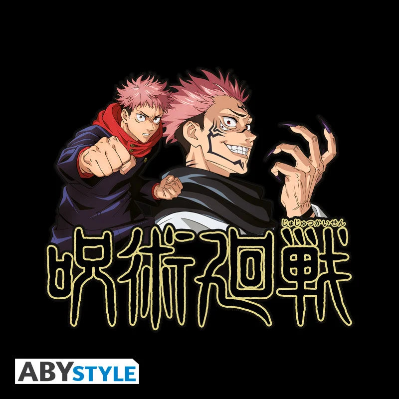 JUJUTSU KAISEN - T-Shirt Itadori & Sukuna Unisex black (S)