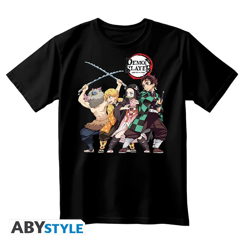 DEMON SLAYER - T-Shirt Group Unisex black (XL)
