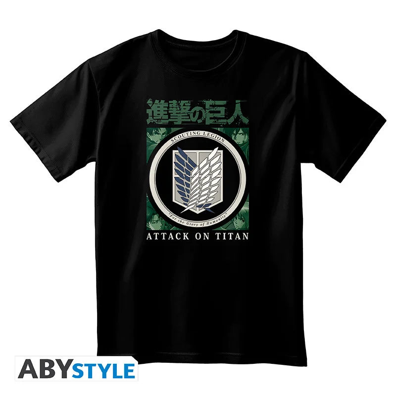 ATTACK ON TITAN - T-Shirt Scout Legion Unisex black (L)