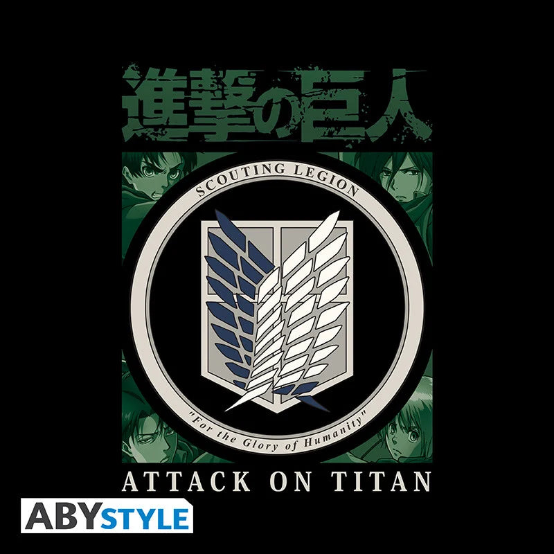 ATTACK ON TITAN - T-Shirt Scout Legion Unisex black (M)