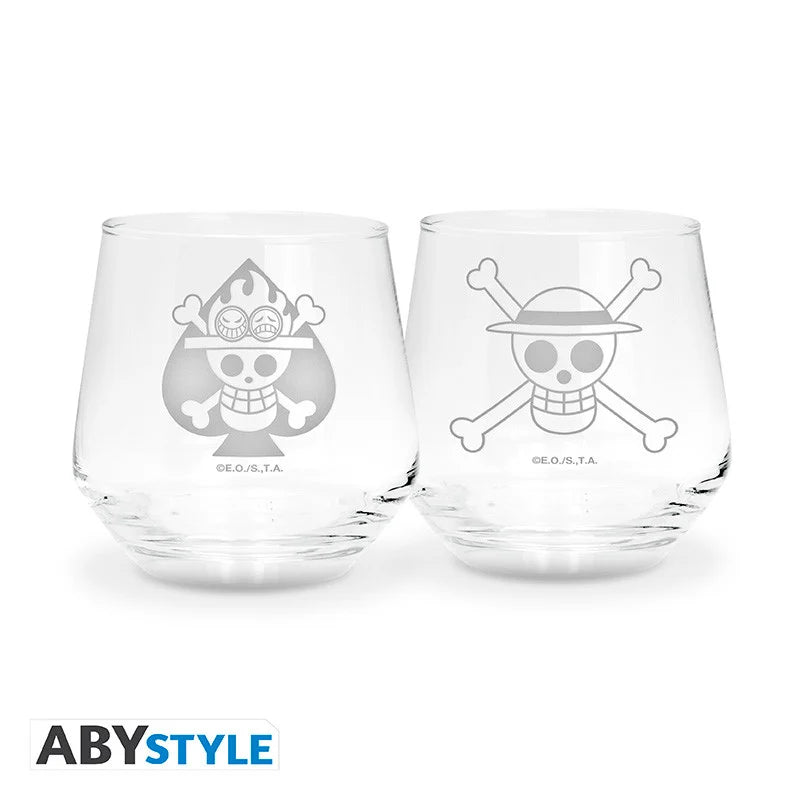 ONE PIECE - Luffy & Ace - 2 Glasses Set 300ml