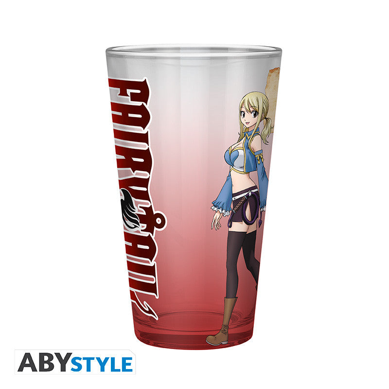 FAIRY TAIL - Natsu, Lucy, Happy & Plue - XXL Glass 400ml
