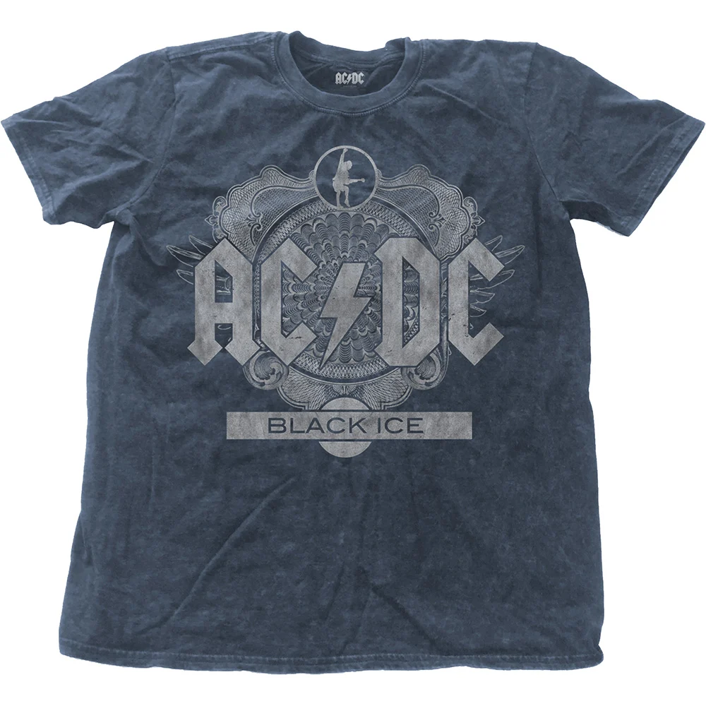 AC/DC - T-Shirt Snow Wash Col - Black Ice (S)