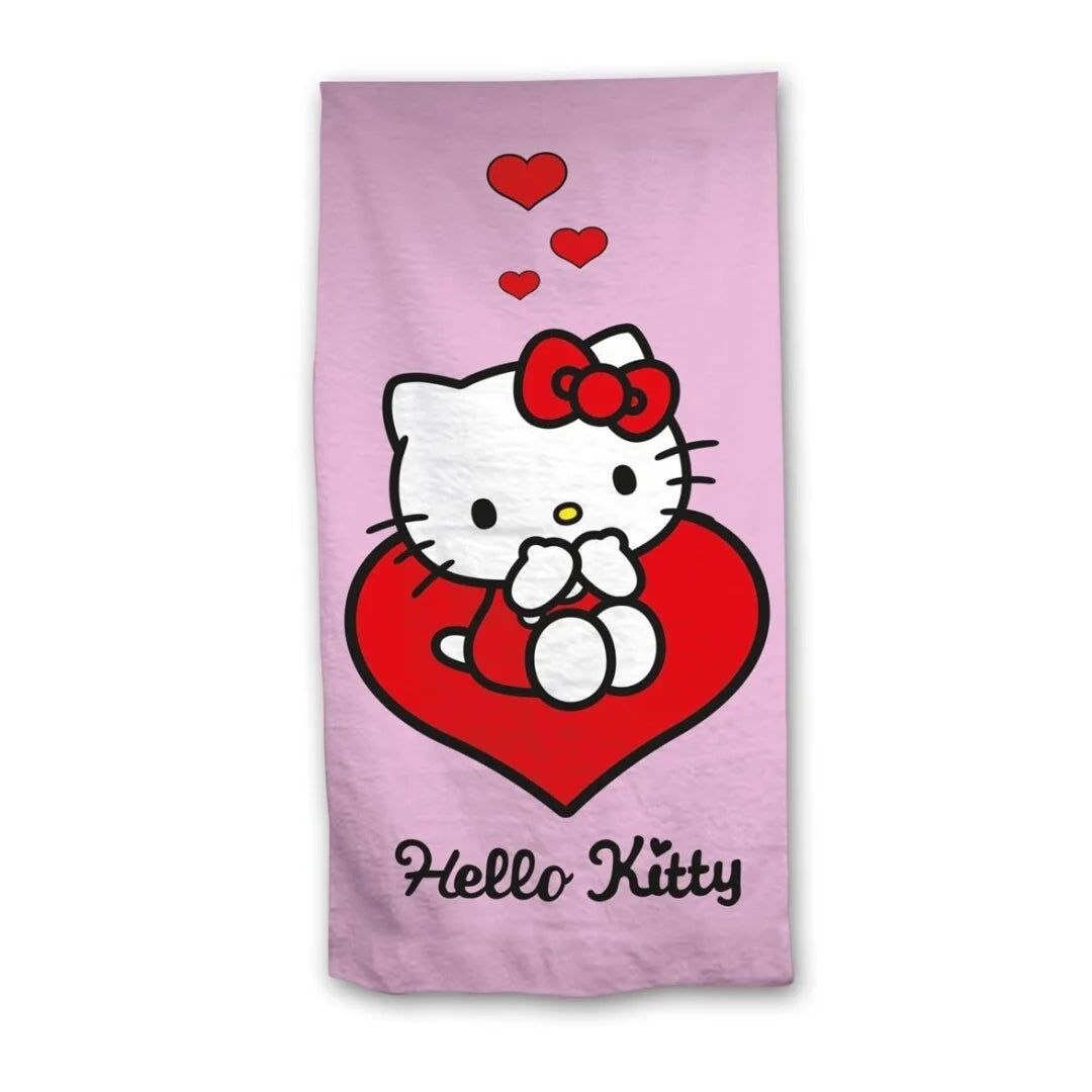 HELLO KITTY - Heart - Beach Towel 70x140cm