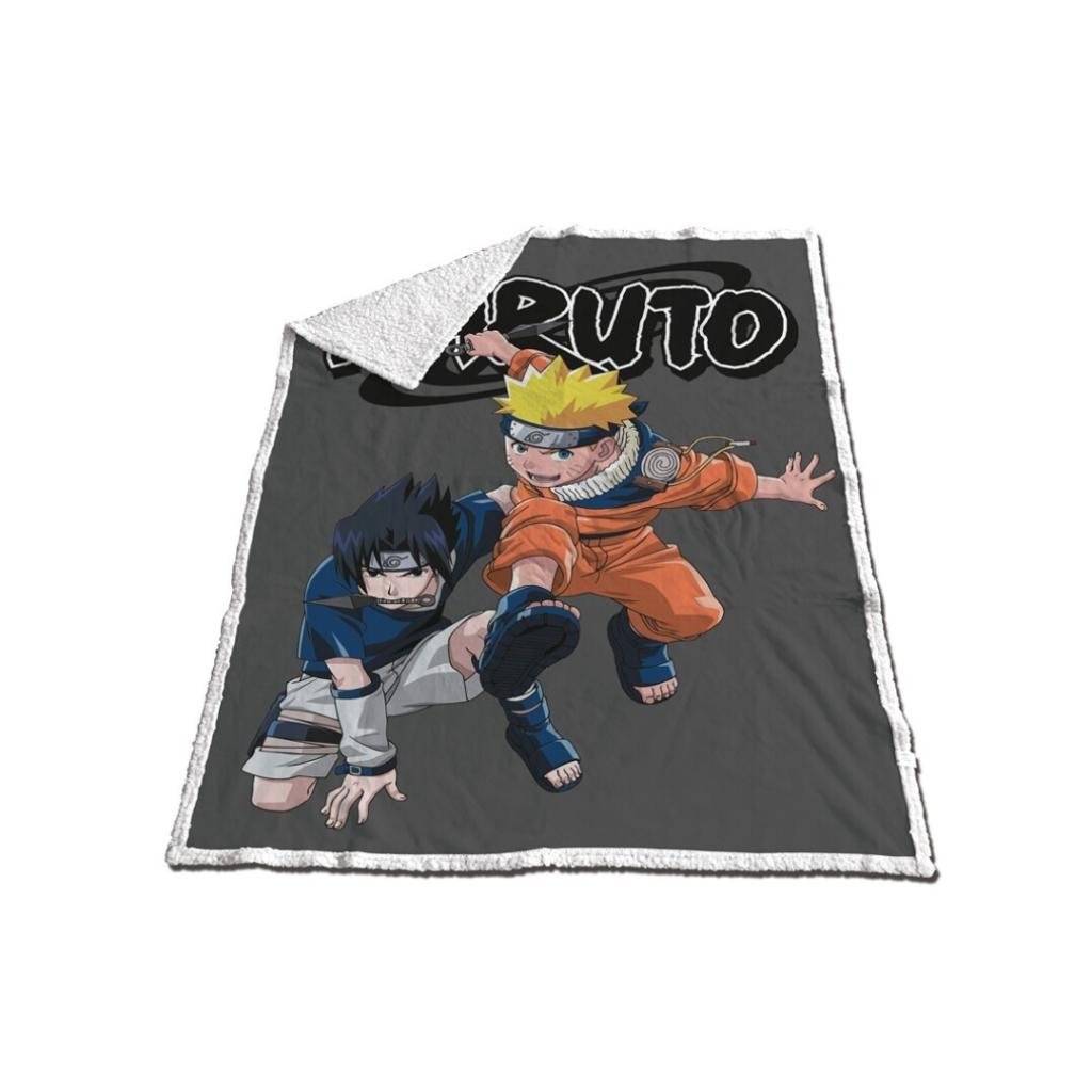 NARUTO - Sherpa Blanket 120x150cm - Naruto & Sasuke