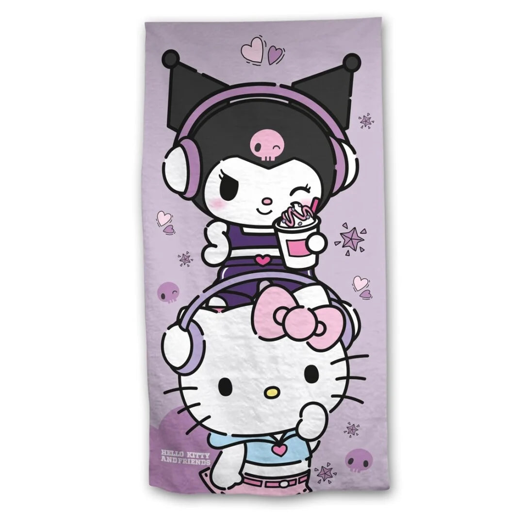 HELLO KITTY - Hello Kitty & Kuromi - Beach Towel 70x140cm