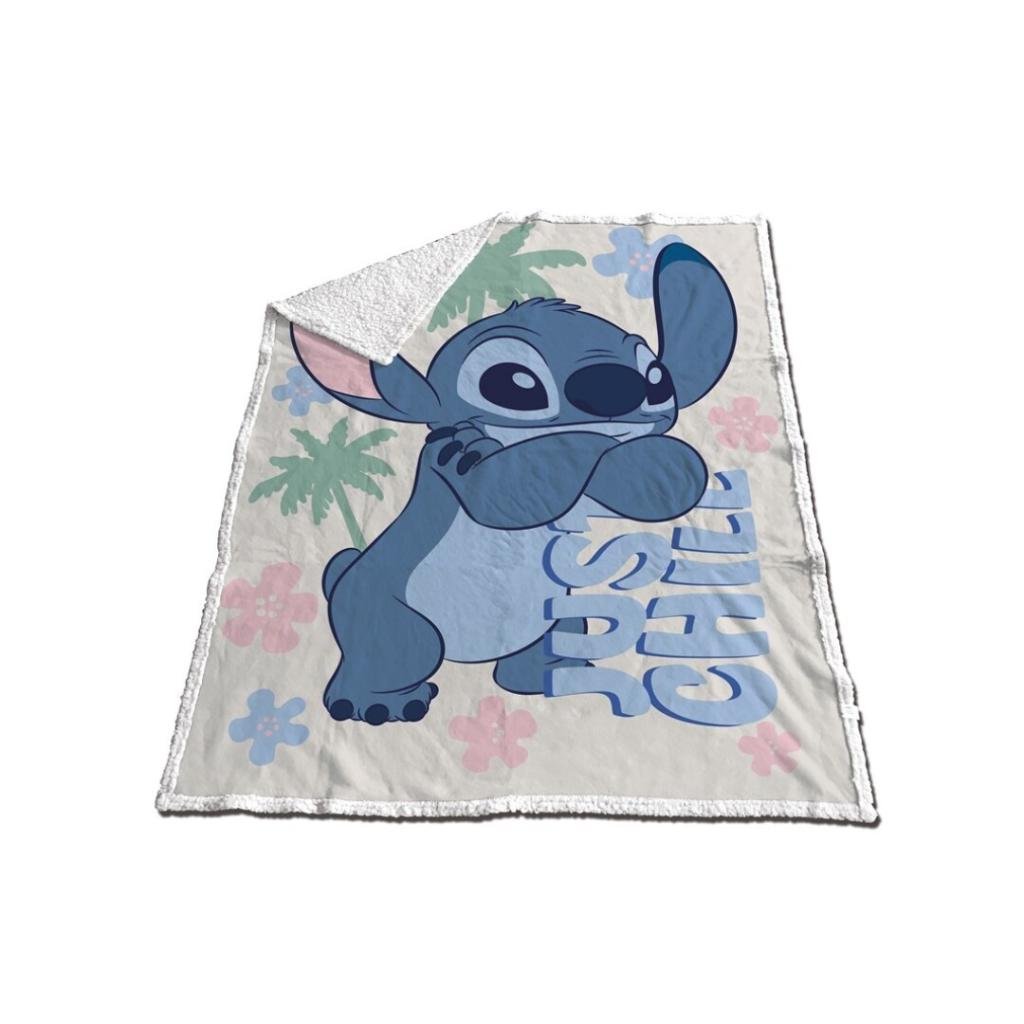 LILO & STITCH - Sherpa Blanket 130x170cm - Stitch Just Chill