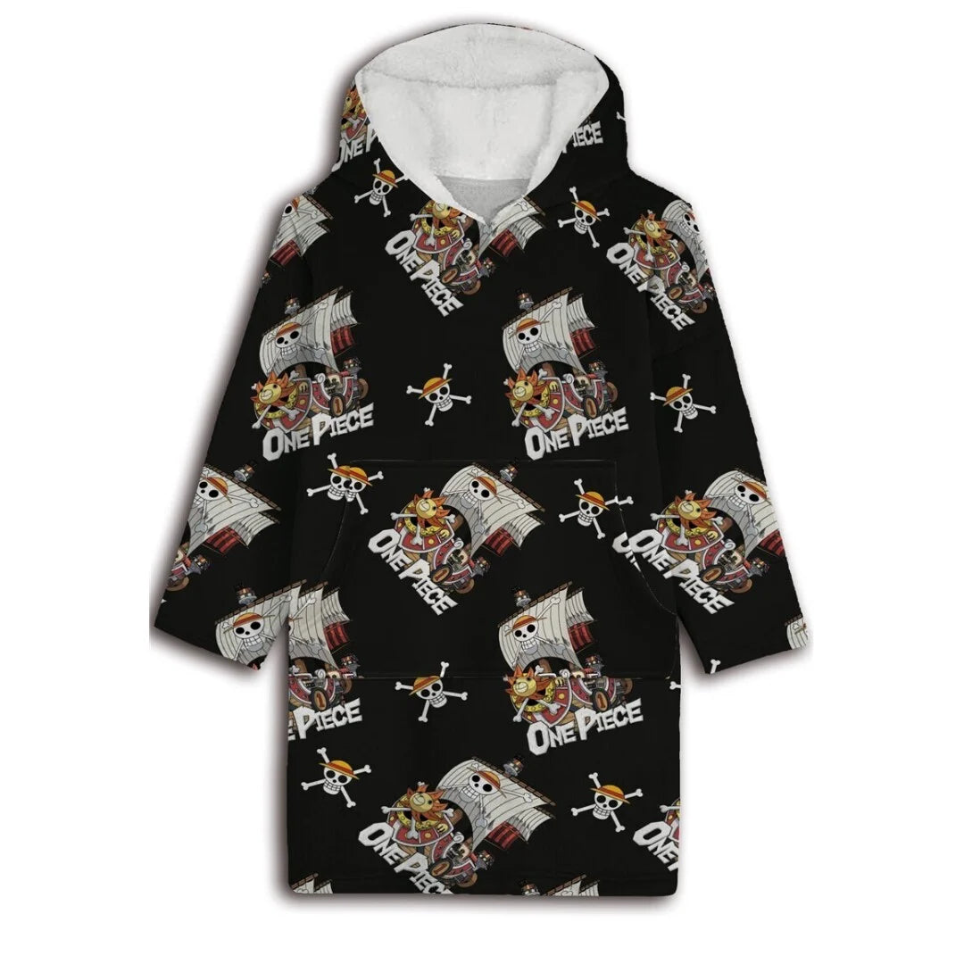 ONE PIECE - Thousand Sunny - Sweat Poncho - Adult Size