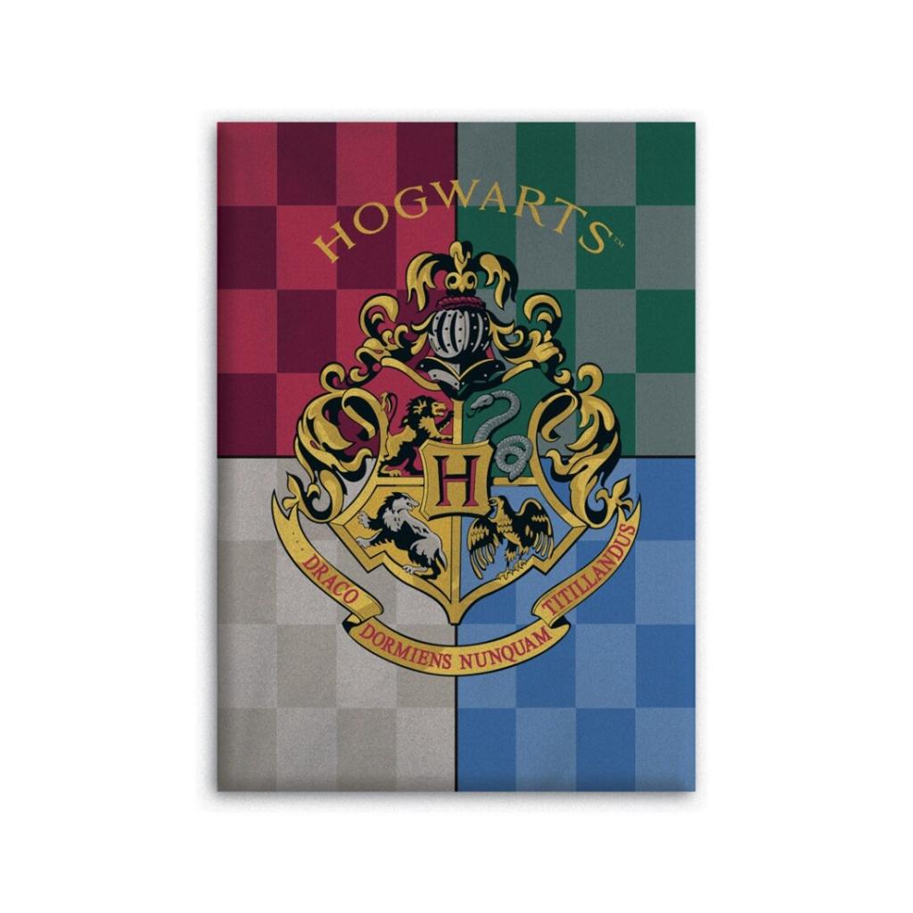 HARRY POTTER - Hogwarts - Polar Plaid 100% Microfiber - 70x140cm