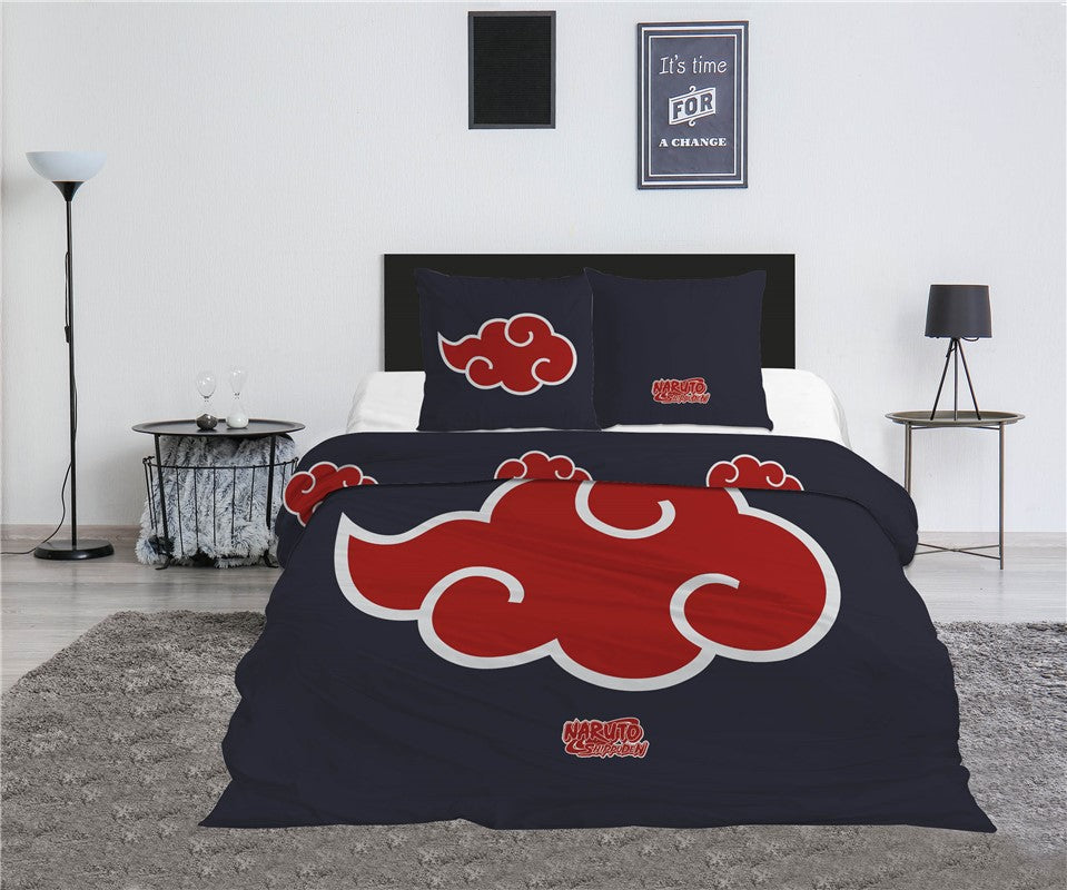 NARUTO SHIPPUDEN - Duvet Cover 240x220cm + 2x65x65cm - Akatsuki