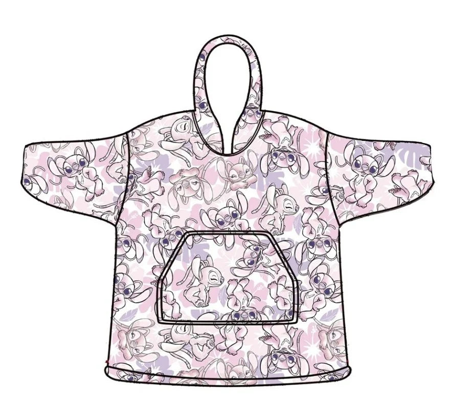 LILO & STITCH - Angel - Sweat Poncho - Children Size (7-14 Years)