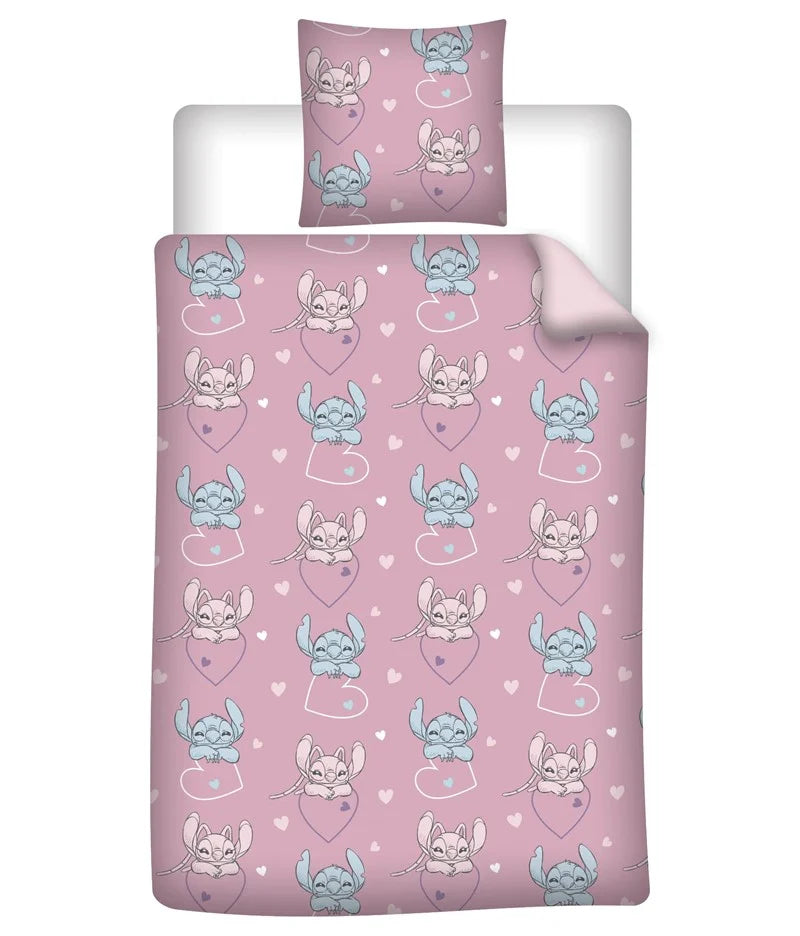 LILO & STITCH - Angel Stitch "Heart" - Duvet Cover 140x200cm + 65x65cm