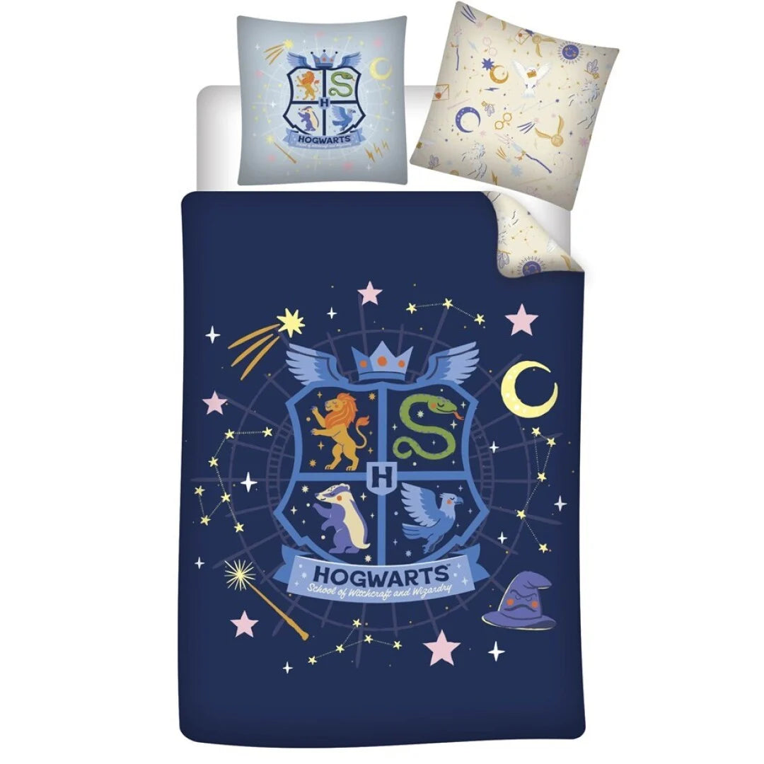 HARRY POTTER - Hogwarts - Duvet Cover 140x200cm + 65x65cm
