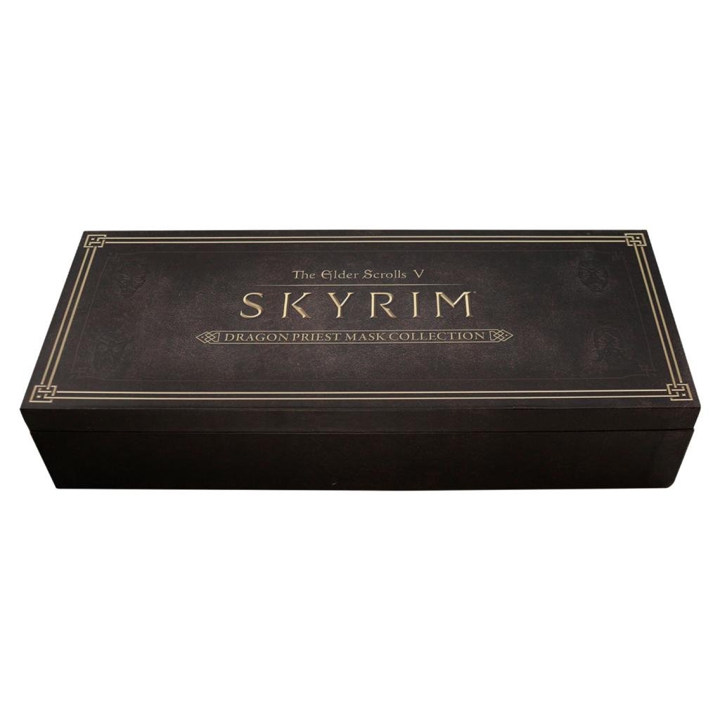 ELDER SCROLLS V SKYRIM -Set 4 Masques de Prêtre Dragon Edition Limitée