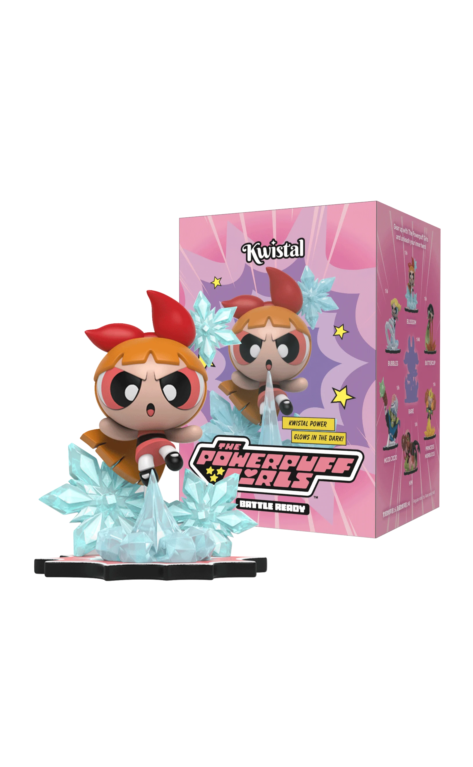 THE POWERPUFF GIRLS - Kwistal Battle Ready Series - Display 6 Fig.