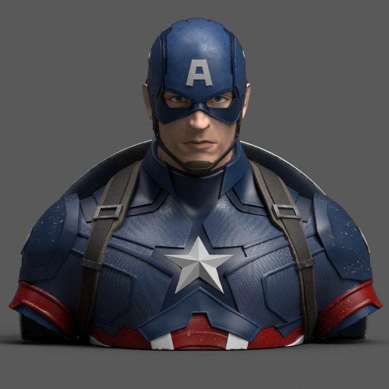 MARVEL - Captain America Avengers Endgame - Money Bank Bust 20 cm